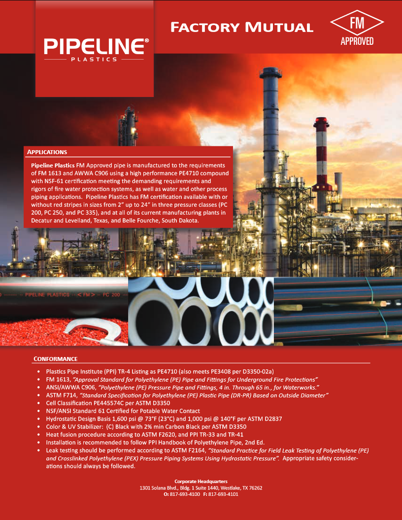 Product Brochures | Pipeline Plastics